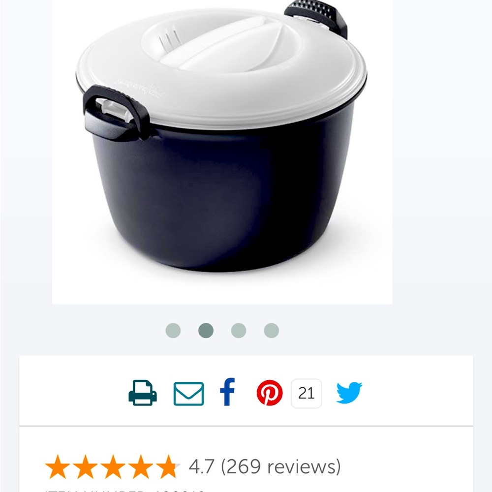 Pampered Chef 3Qt Micro Cooker Plus
